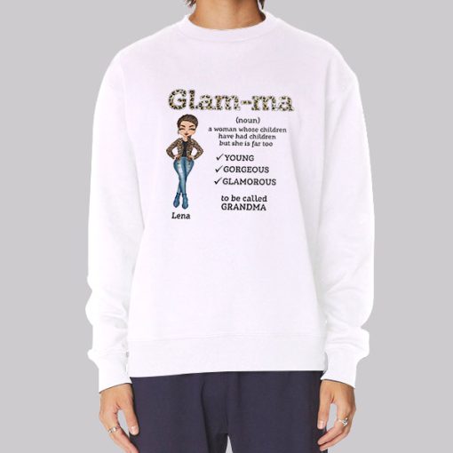 Mother’s Day Gift Grandma Glamma Hoodie