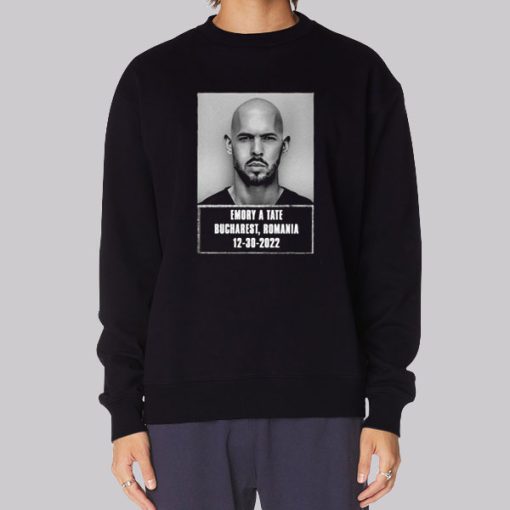 Mugshot Graphic Andrew Tate Hoodie