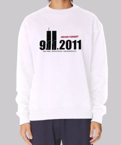NY PA DC Twin Towers Never Forget 9 11 Hoodie