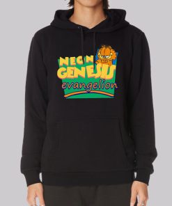 Neon Genesis Evangelion Garfield Hoodie Neon Genesis Evangelion Garfield Hoodie