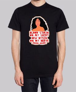 New Bitch on My Nerves Sza Bloodstain Hoodie 3