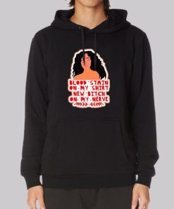 New Bitch on My Nerves Sza Bloodstain Hoodie 4