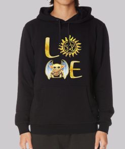 Nice Baby Yoda Supernatural Love Hoodie Nice Baby Yoda Supernatural Love Hoodie