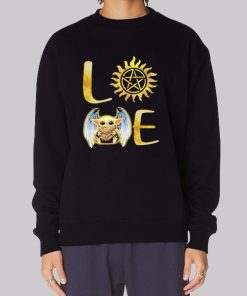 Nice Baby Yoda Supernatural Love Hoodie