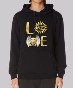 Nice Baby Yoda Supernatural Love Hoodie 4
