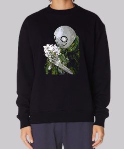 Nier Automata Merchandise Flower Art Hoodie