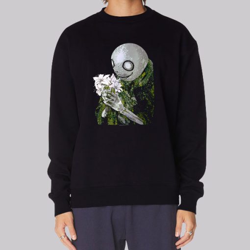 Nier Automata Merchandise Flower Art Hoodie