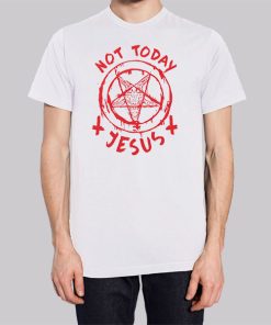 Not Today Jesus Satanic Hoodie 3