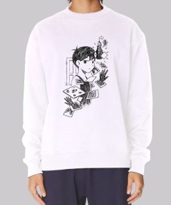 Omori Merch White Space Hoodie