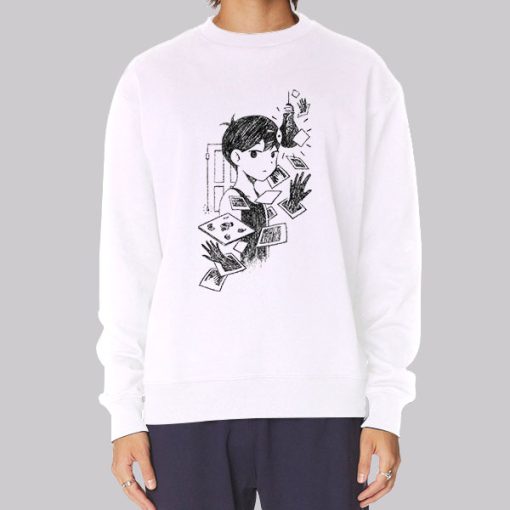 Omori Merch White Space Hoodie