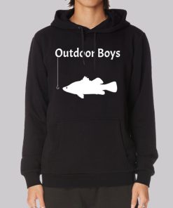 Outdoor Boys Merch Fish Funny Hoodie