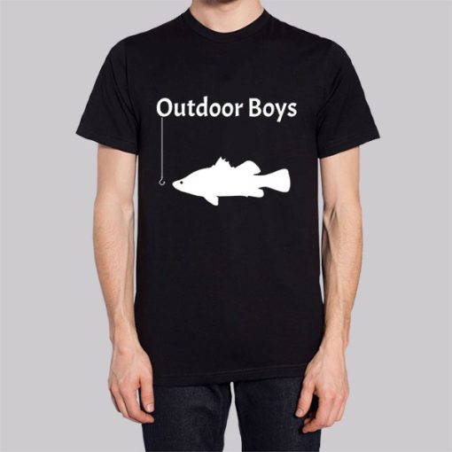 Outdoor Boys Merch Fish Funny Hoodie