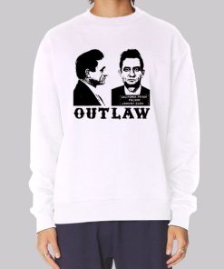 Outlaw Mugshot Johnny Cash Hoodie