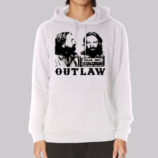 Outlaw Police Dept Vintage Willie Nelson Hoodie