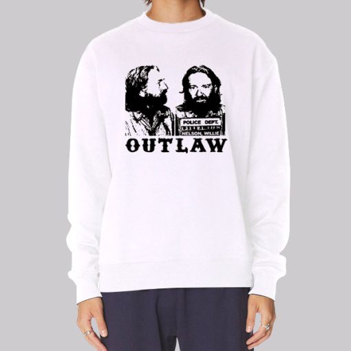 Outlaw Police Dept Vintage Willie Nelson Hoodie