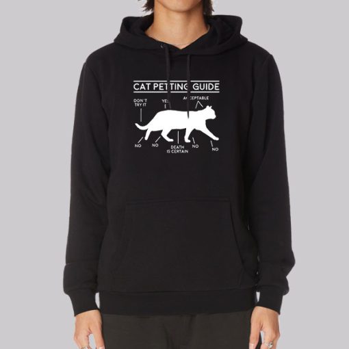 Owner Cuddling Cat Petting Guide Hoodie