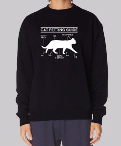 Owner Cuddling Cat Petting Guide Hoodie