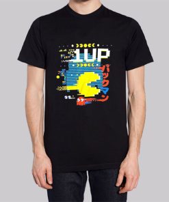 Pacman Parody Gaming 1up Hoodie 3