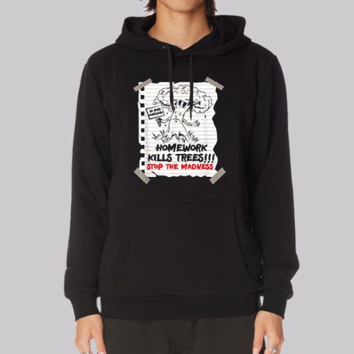 Paint Art Homework Kills Trees Hoodie