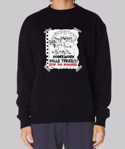 Paint Art Homework Kills Trees Hoodie