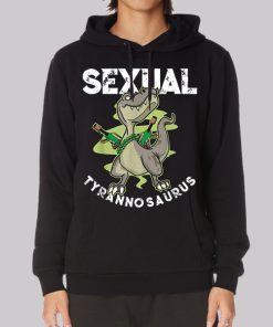 Parody Cartoon Sexual Tyrannosaurus Hoodie