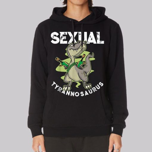 Parody Cartoon Sexual Tyrannosaurus Hoodie