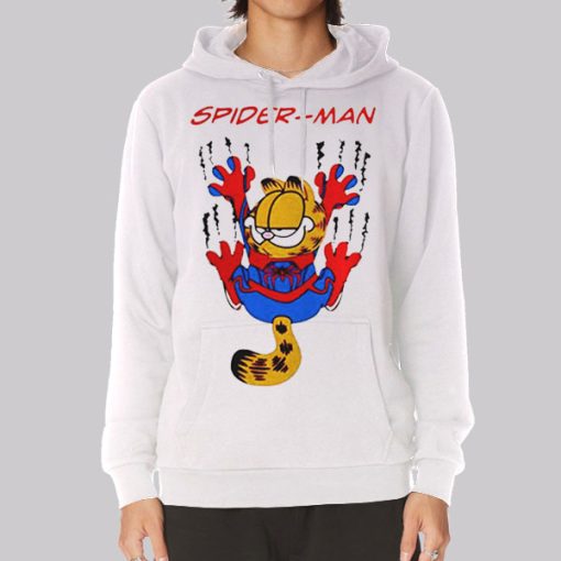 Parody Garfield Spider Cat Spider Man Hoodie