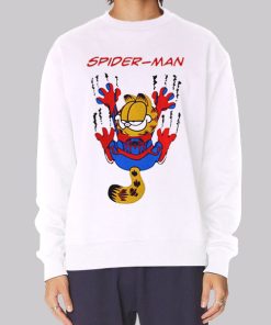 Parody Garfield Spider Cat Spider Man Hoodie