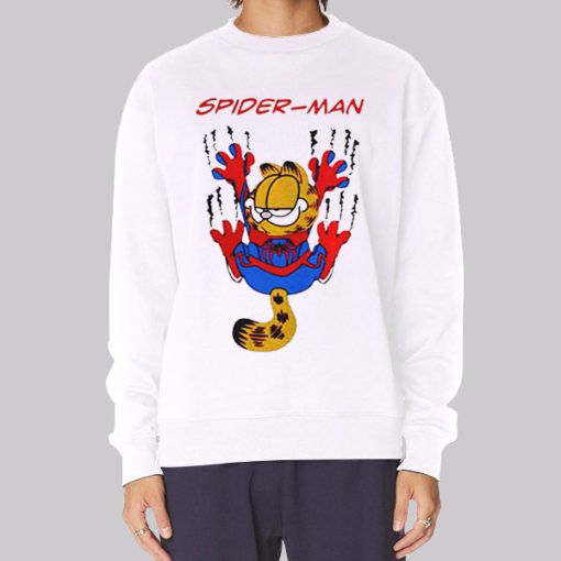 Parody Garfield Spider Cat Spider Man Hoodie