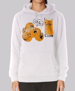 Parody Graphic Orange Juice Hoodie Parody Graphic Orange Juice Hoodie