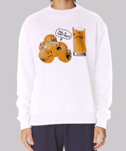 Parody Graphic Orange Juice Hoodie