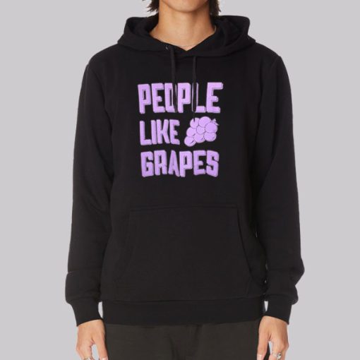 People Like Grapes Graphic Hoodie