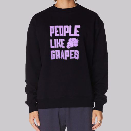 People Like Grapes Graphic Hoodie