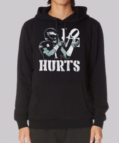 Philadelphia Eagles Loves Jalen Hurts Hoodie 3 Philadelphia Eagles Loves Jalen Hurts Hoodie 4