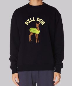 Pickle Dildo Funny Deer Hoodie