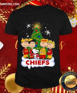 Awesome Snoopy The Peanuts Kansas City Chiefs Christmas Shirt