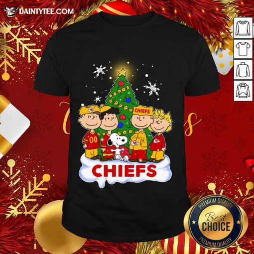 Awesome Snoopy The Peanuts Kansas City Chiefs Christmas Shirt