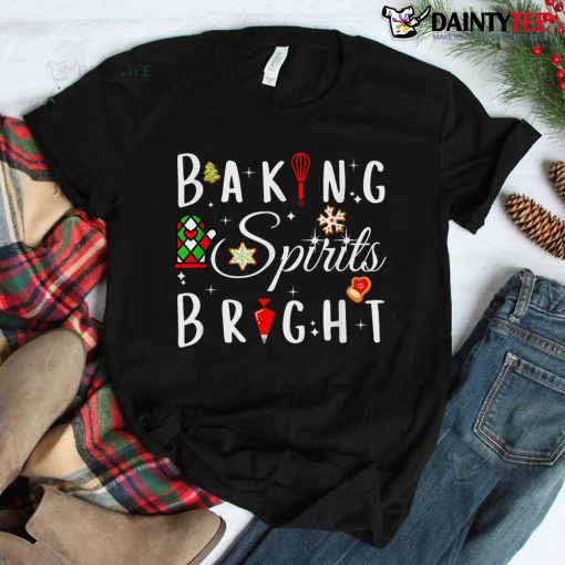 Baking Spirit Bright Donut Christmas Tree Xmas Cookie Shirt