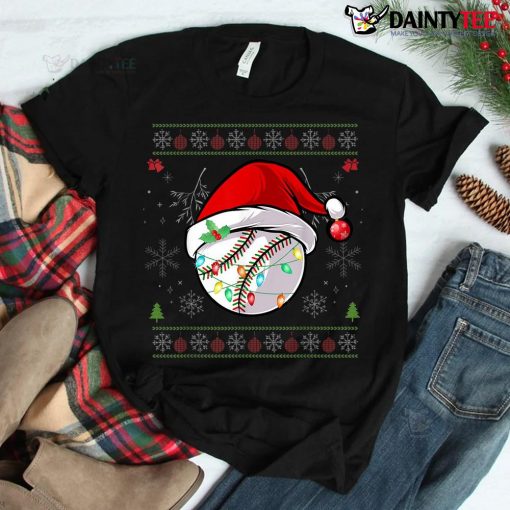 Baseball Christmas Ugly Sweater Shirt