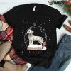 Christmas Brown Dalmatian Dog Snow Globe Pajama Shirt