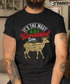 Christmas Hunting Its The Most Wonderful Time Deer Hunting Shirt