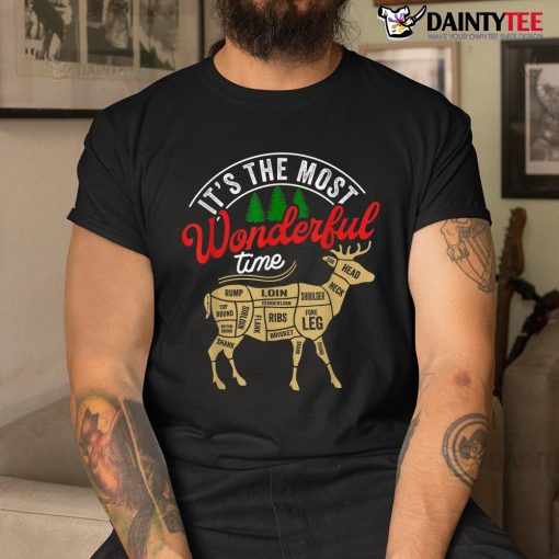 Christmas Hunting Its The Most Wonderful Time Deer Hunting Shirt