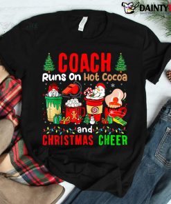 Coach Runs On Hot Cocoa And Christmas Cheer Gnome Shirt