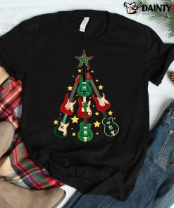 Cool Guitar Christmas Tree Guitar Shirt