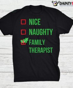 Family Therapist Funny Pajama Christmas Shirt