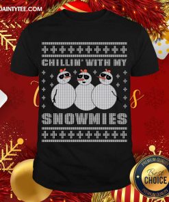 Funny Chilling With My Snowmies Christmas T-Shirt