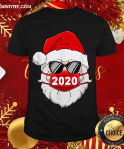 Funny Santa With Face Mask 2020 Christmas Shirt