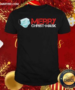 Funny Xmas Merry Christ Mask 2020 Quarantine Christmas T-Shirt