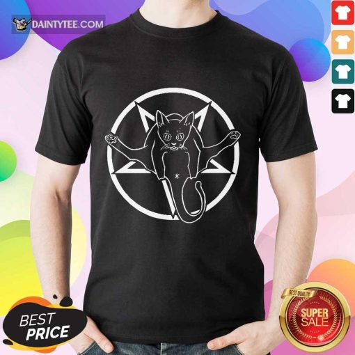 Good Cats Are Metal Pentagram Inverted Shirt