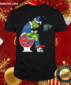 Hot The Grinch Pittsburgh Steelers Shit On Toilet Cleveland Browns And Other Teams Christmas Shirt